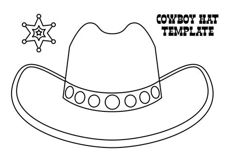 Printable Cowboy Hat Pattern